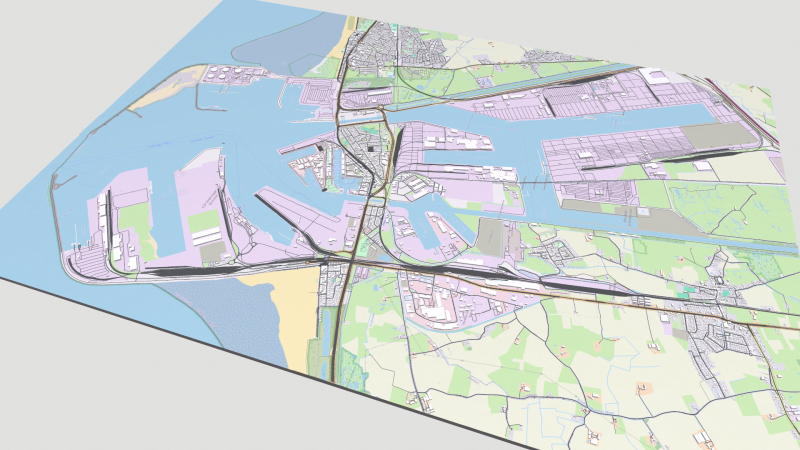 Cityscape Zeebrugge Belgium Modelo 3D .c4d .max .obj .3ds .fbx .stl .blend