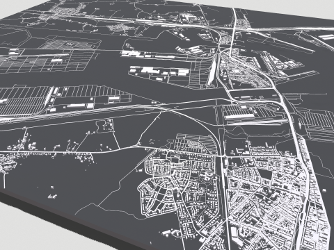 Cityscape Zeebrugge Belgium Modelo 3D