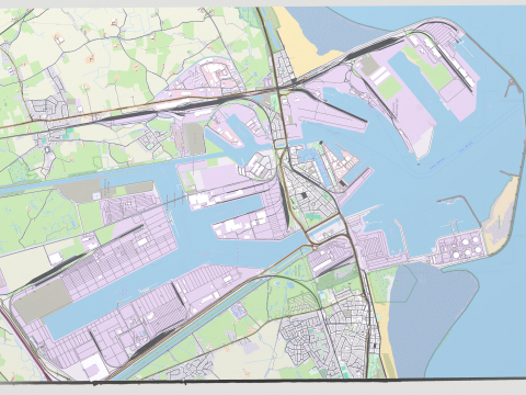 Cityscape Zeebrugge Belgium Modelo 3D