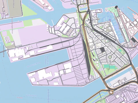 Cityscape Zeebrugge Belgium 3D Model