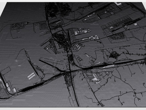 Cityscape Zeebrugge Belgium Modelo 3D