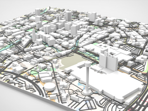 Cityscape San Antonio Texas USA 3D 모델