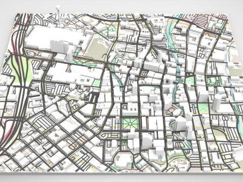 Cityscape San Antonio Texas USA 3D 모델