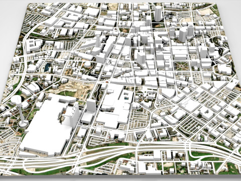 Cityscape San Antonio Texas USA 3D 모델