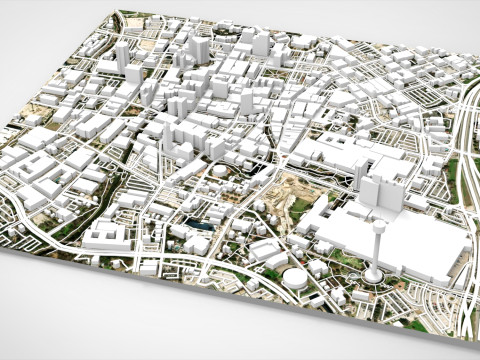 Cityscape San Antonio Texas USA 3D 모델
