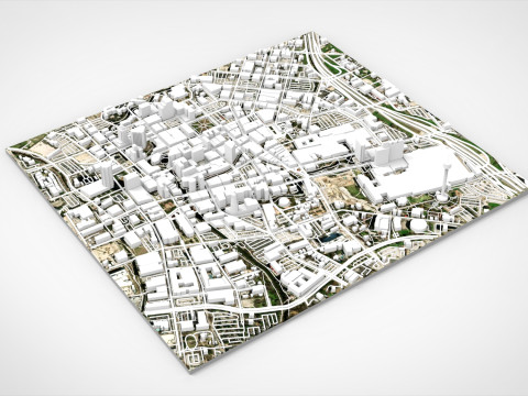 Cityscape San Antonio Texas USA 3D 모델