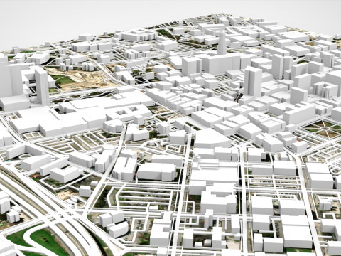Cityscape San Antonio Texas USA 3D 모델
