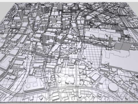 Cityscape San Antonio Texas USA 3D 모델
