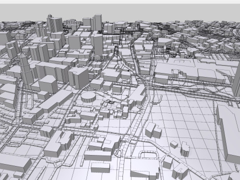 Cityscape San Antonio Texas USA 3D 모델