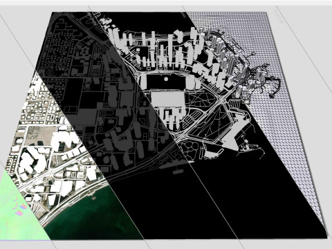 Cityscape Doha Qatar 3Dモデル