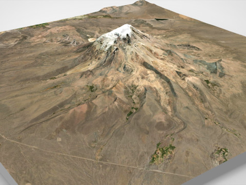 Stratovolcano Sajama Bolivia Modelo 3D