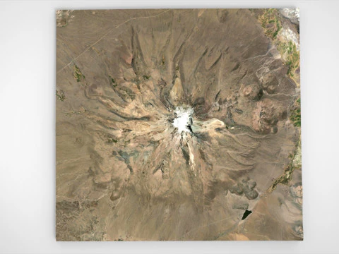 Stratovolcano Sajama Bolivia 3D Model