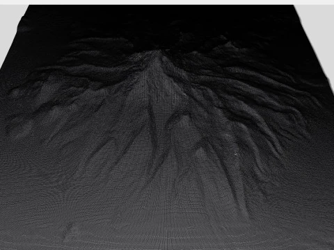 Stratovolcano Sajama Bolivia 3D Model