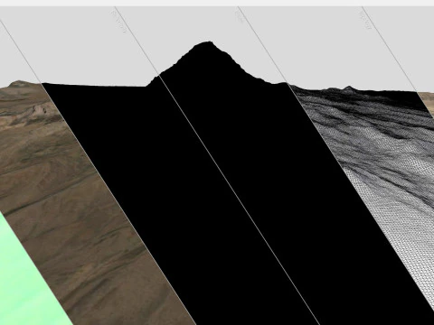 Stratovolcano Sajama Bolivia 3D Model