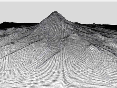 Stratovolcano Sajama Bolivia Modelo 3D