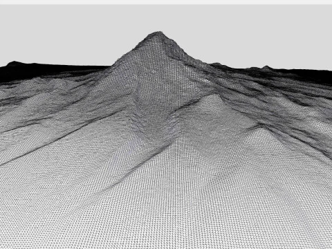 Stratovolcano Sajama Bolivia 3D Model