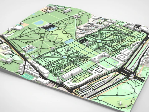 Sch&ouml;nbrunn Wiedeń Austria Model 3D
