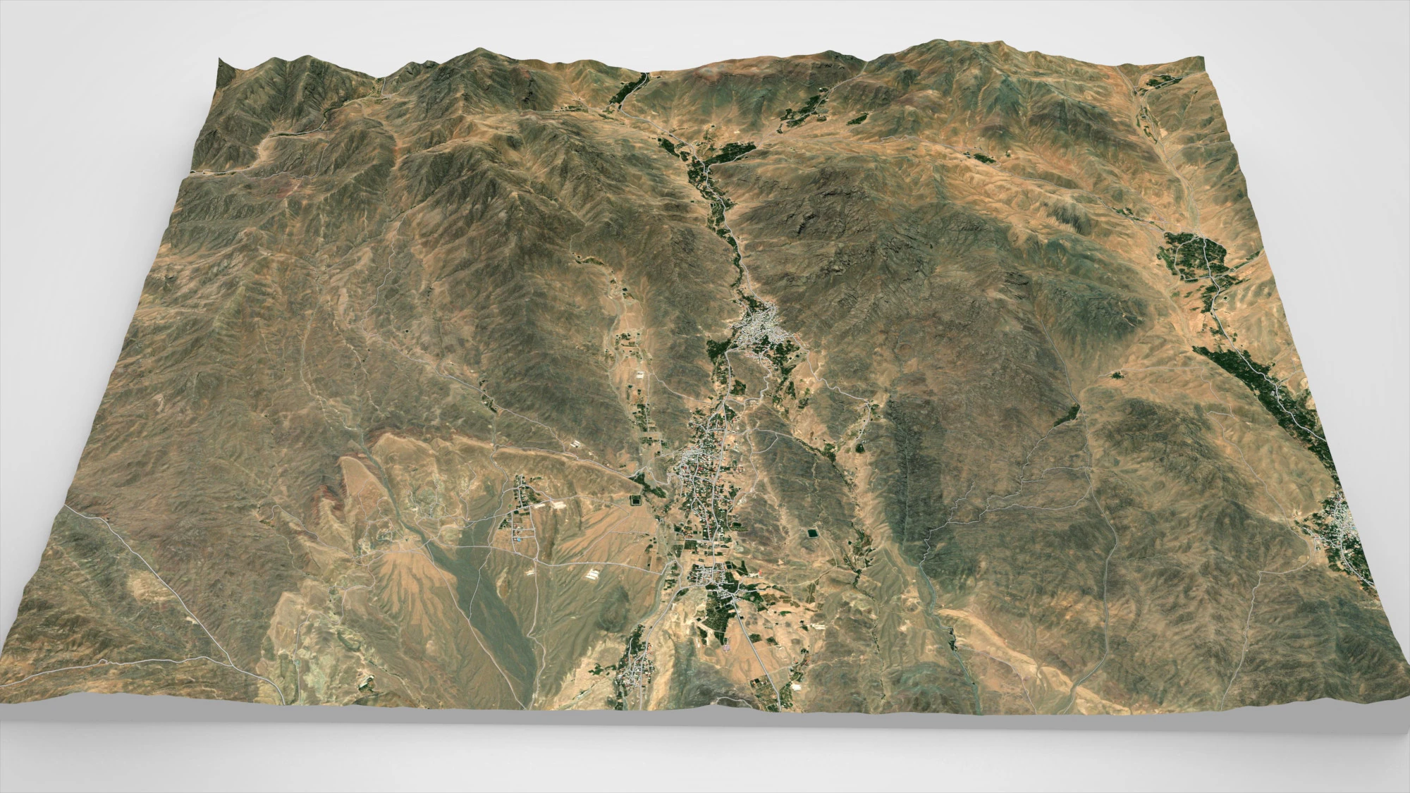 Village Fordo Iran 3D Model .c4d .max .obj .3ds .fbx .stl .blend