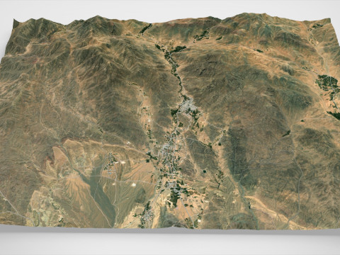 Village Fordo Iran 3Dモデル