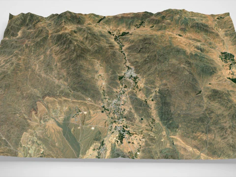 Villaggio Fordo Iran Modello 3D