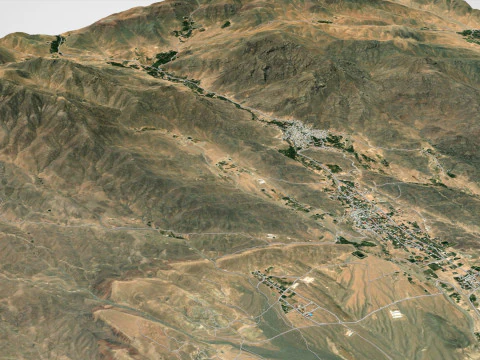 Village Fordo Iran 3D Model