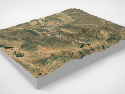 Village Fordo Iran Modelo 3D