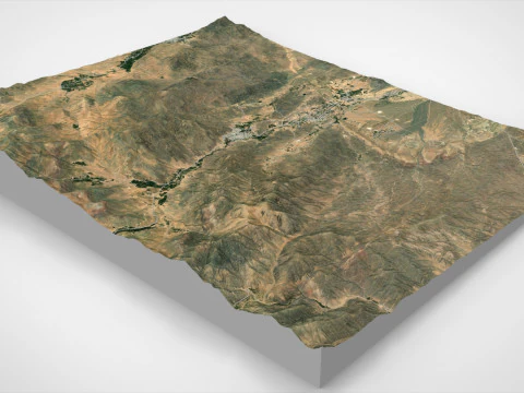 Village Fordo Iran 3D Model