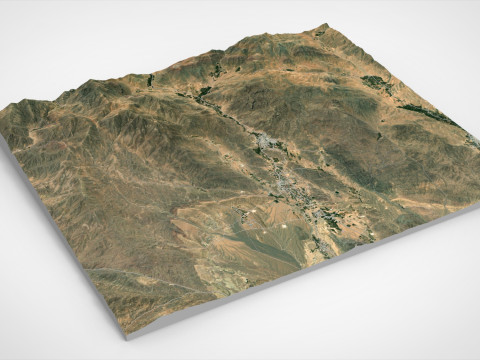 Village Fordo Iran Modelo 3D