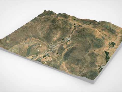 Village Fordo Iran 3D Model