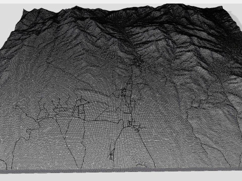Village Fordo Iran 3D Model