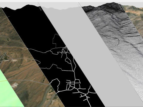 Village Fordo Iran 3D Model