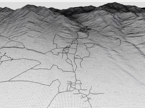 Village Fordo Iran Modelo 3D