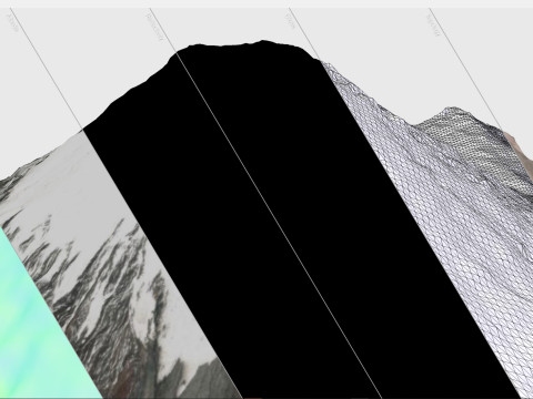 Mountain landscape Volcano Parinacota Bolivia and Chile 3D 模型