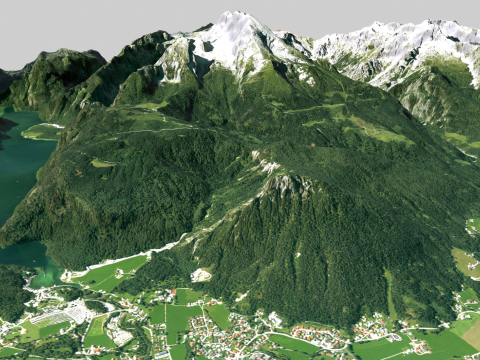 Mountain landscape Watzmann Germany 3D Модель