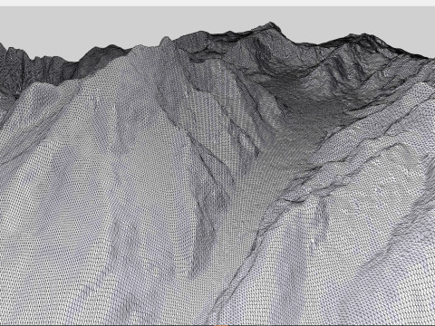 Mountain landscape Watzmann Germany 3D Модель