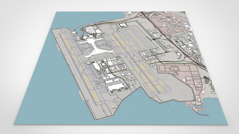 Hamad International Airport Modèle 3D .c4d .max .obj .3ds .fbx .stl .blend
