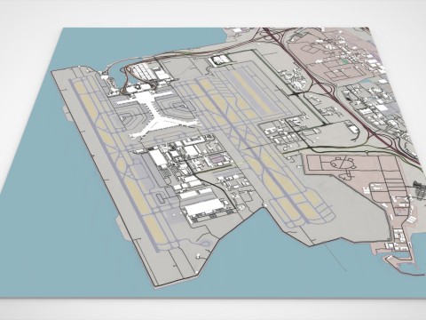 Hamad International Airport Model 3D