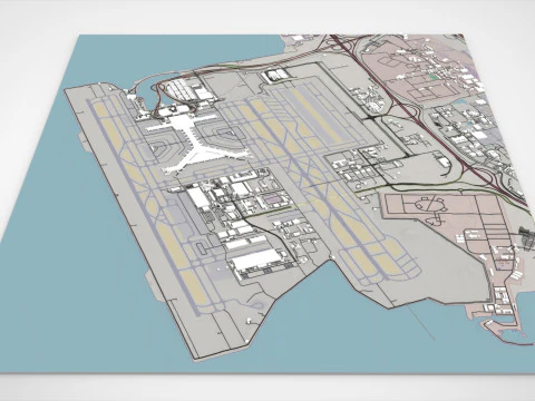 Aeroporto internazionale di Hamad Modello 3D
