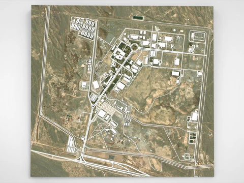 The Natanz Nuclear Facility Iran 3D Model