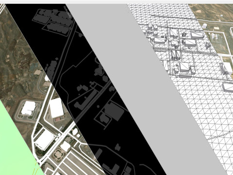 The Natanz Nuclear Facility Iran 3D Модель