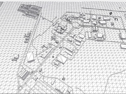 The Natanz Nuclear Facility Iran 3D Модель