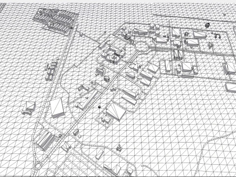 The Natanz Nuclear Facility Iran 3D Model