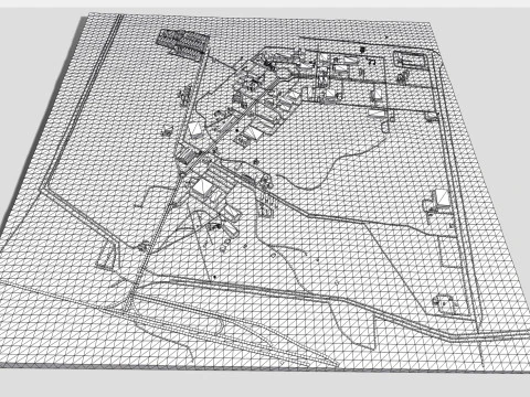 The Natanz Nuclear Facility Iran 3D Model