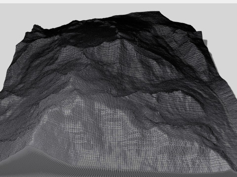 Mountain landscape Nevado Sin Nombre 5933m Metropolitana Chile 3D 模型