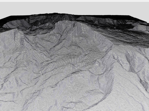 Volcano Piton des Neiges France Modello 3D