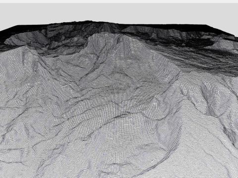 Volcano Piton des Neiges France 3D Model