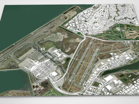 Oakland International Airport California United States 3D Model