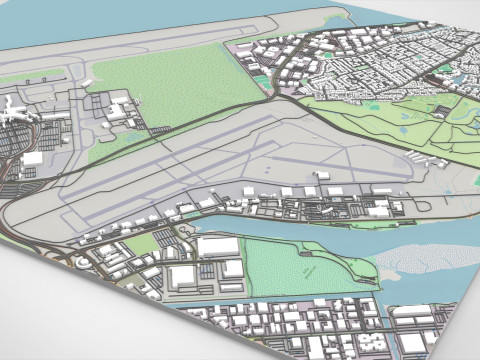 Oakland International Airport California United States 3D Model