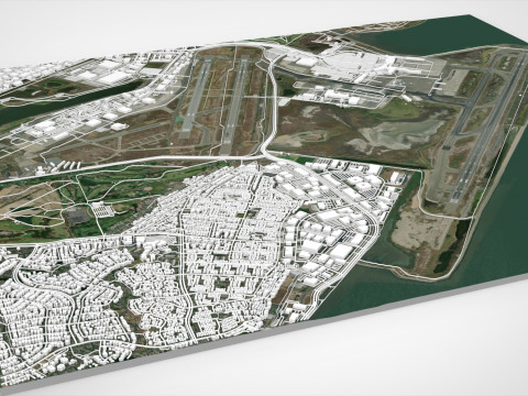 Oakland International Airport California United States 3D Model