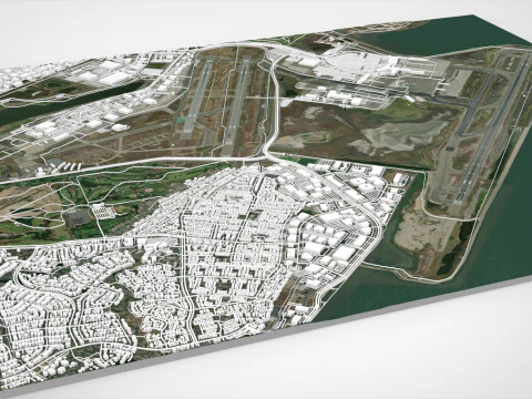 Oakland International Airport California United States 3D Model